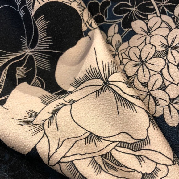 La Fée Maraboutée Blue and Beige Floral Shift Dress - Picture 7 of 11